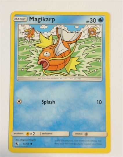 2019 Pokémon Hidden Fates #15 Magikarp — front