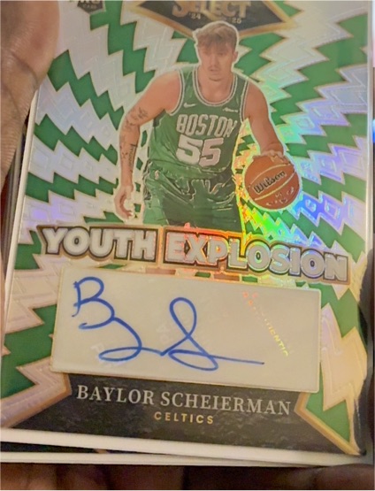 2024-25 Panini Select #YE-BAY Baylor Scheierman Youth Explosion Signatures — front