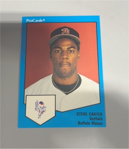 1989 ProCards #1665 Steve Carter — front