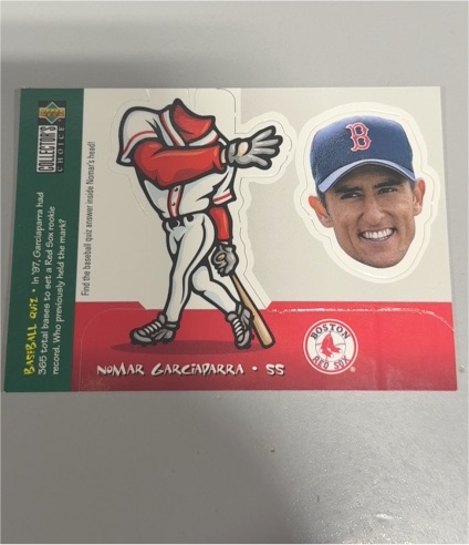 1998 Upper Deck Collector's Choice Mini Bobbing Heads #7 Nomar Garciaparra — front