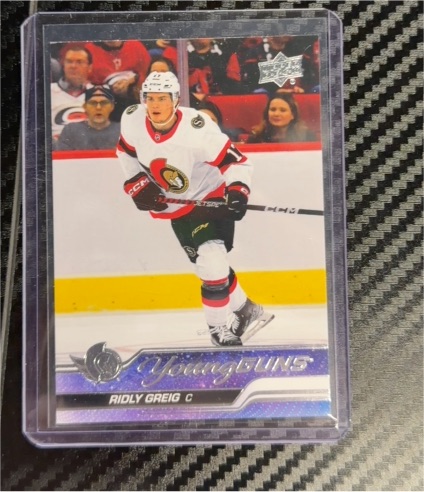 2023-24 Upper Deck Series 1 #212 Ridly Greig — front
