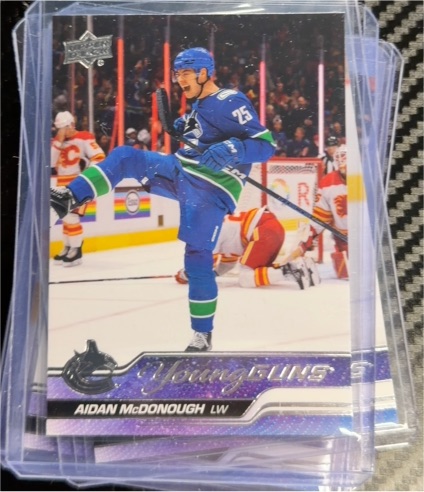 2023-24 Upper Deck Series 1 Young Guns #232 Aidan McDonough — front