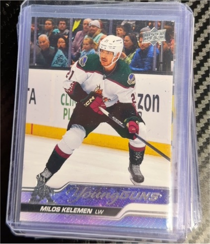 2023-24 Upper Deck Series 1 Young Guns #211 Milos Kelemen — front