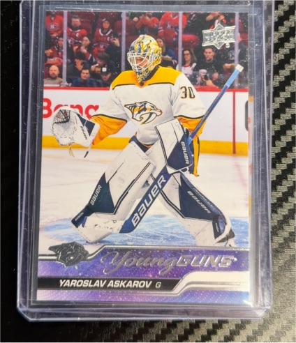 2023-24 Upper Deck Series 1 #204 Yaroslav Askarov Young Guns — front
