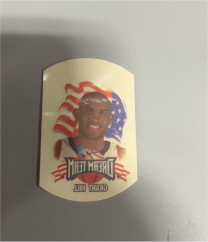1996 Kraft Foods Dream Team 2 Temporary Tattoo Grant Hill — front