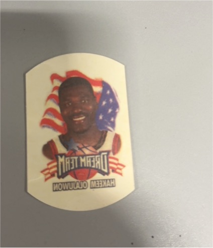 1996 Kraft Foods Dream Team 2 Temporary Tattoos #4 Hakeem Olajuwon — front