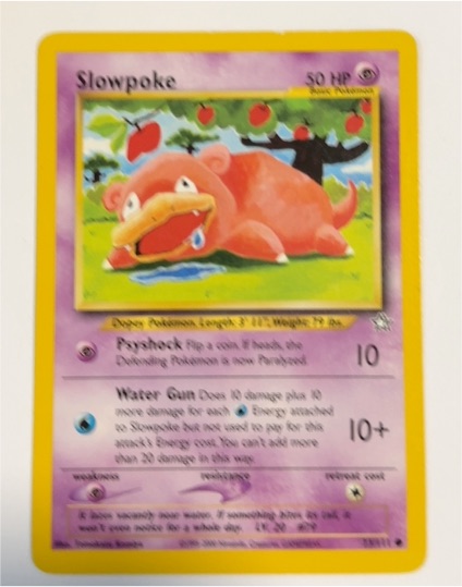 2000 Pokémon Neo Genesis #73 Slowpoke — front