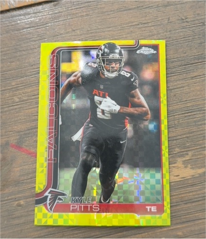 2025 Topps Chrome #14 Kyle Pitts — front