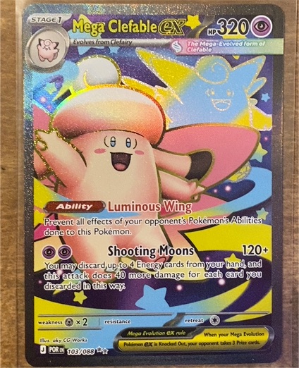 2026 Pokémon Perfect Order #103 Mega Clefable EX — front