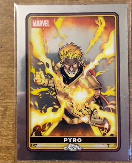 2025 Topps Chrome Deadpool #11 Pyro — front