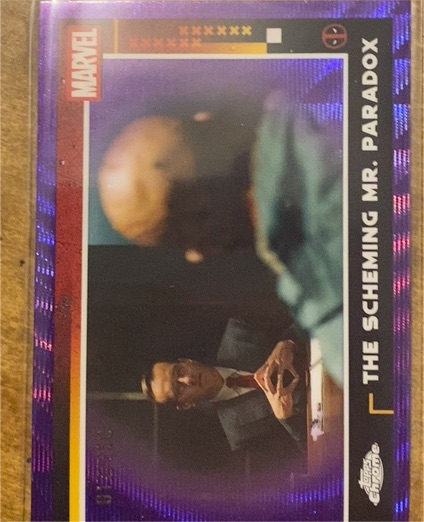 2025 Topps Chrome Deadpool #56 The Scheming Mr. Paradox — front