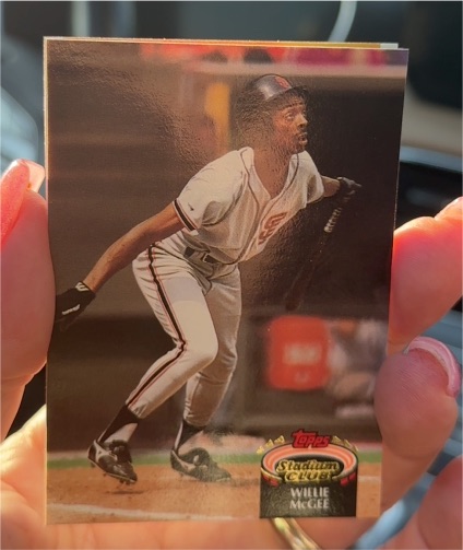 1992 Topps Stadium Club #239 Willie McGee — front