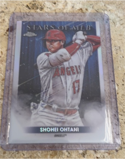 2022 Topps Chrome Stars of MLB #SMLBC-24 Shohei Ohtani — front