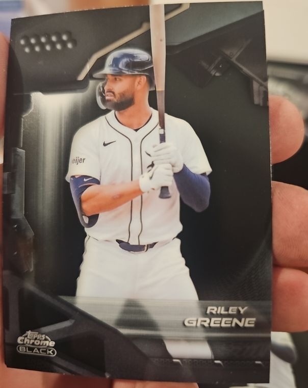 2025 Topps Chrome Black #108 Riley Greene — front