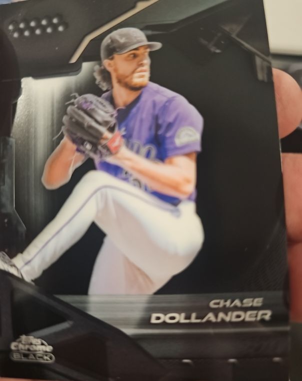2026 Topps Chrome Black #76 Chase Dollander — front