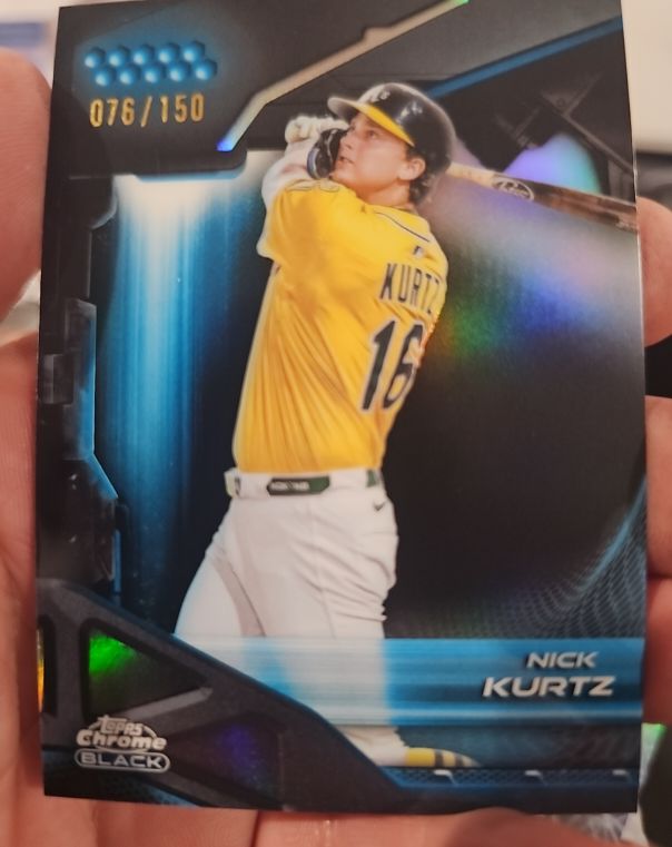 2026 Topps Chrome Black #116 Nick Kurtz — front