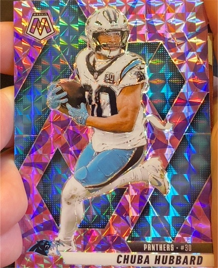 2025 Panini Mosaic #193 Chuba Hubbard — front