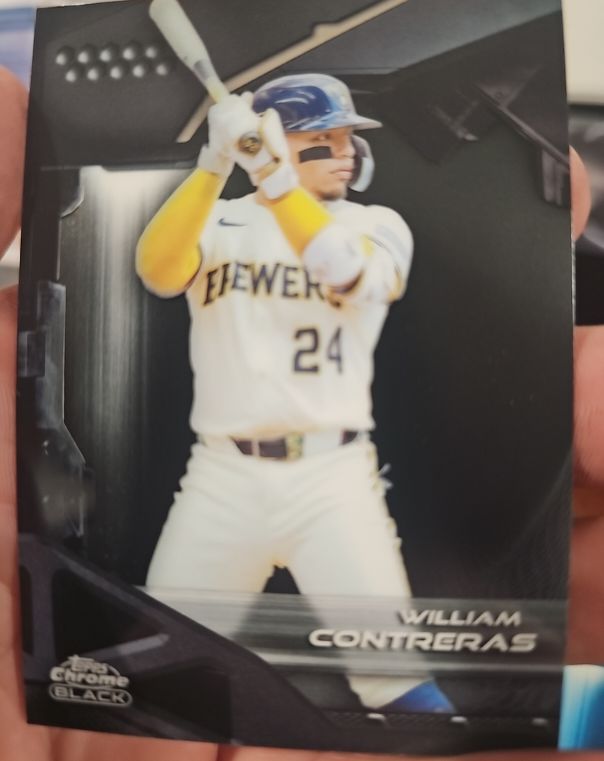 2025 Topps Chrome Black #81 William Contreras — front