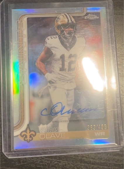 2025 Topps Chrome #BA-CO Chris Olave — front