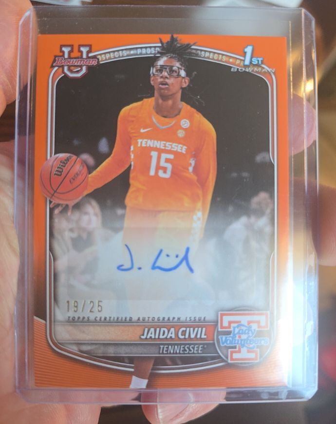 2025-26 Bowman Chrome #BCP-74 Jaida Civil — front
