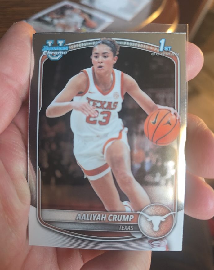 2025-26 Bowman Chrome #BCP-33 Aaliyah Crump — front
