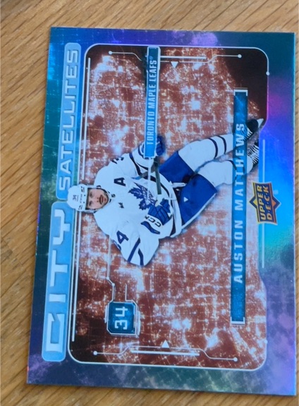 2024-25 Upper Deck Series 1 City Satellites #CS-20 Auston Matthews — front
