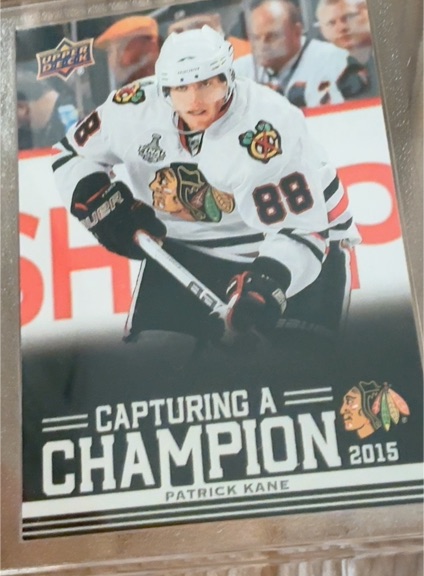 2025 Upper Deck Chicago Blackhawks Centennial Capturing a Champion #CC-9 Patrick Kane — front