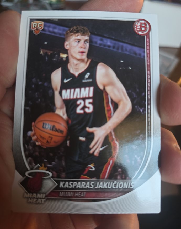 2025-26 Bowman #20 Kasparas Jakučionis — front