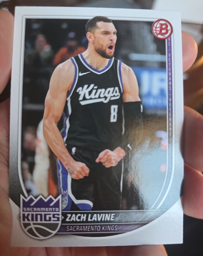 2025-26 Bowman #128 Zach LaVine Sacramento Kings — front