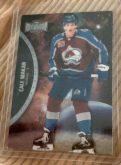 2021-22 Skybox Metal Universe #45 Cale Makar — front