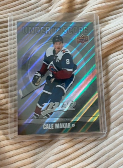 2024-25 Upper Deck MVP #US-21 Cale Makar Under the Scope — front
