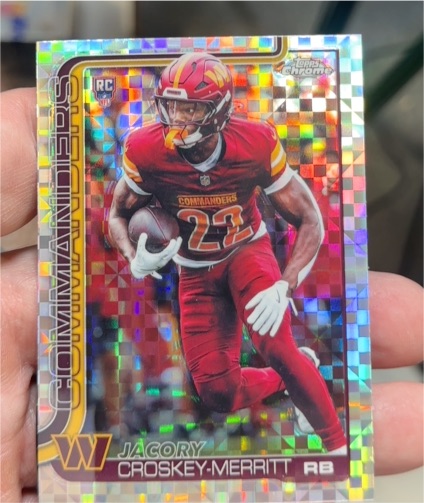 2025 Topps Chrome #387 Jacory Croskey-Merritt — front