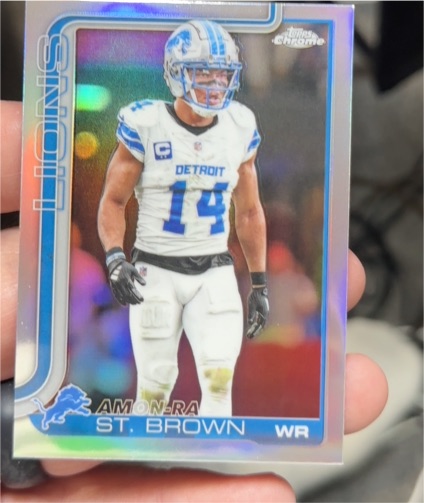 2025 Topps Chrome #98 Amon-Ra St. Brown — front