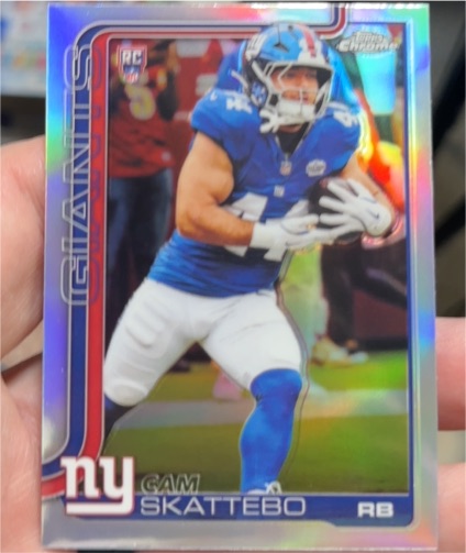 2025 Topps Chrome #331 Cam Skattebo — front