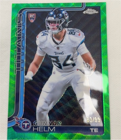 2025 Topps Chrome #83/99 Gunnar Helm — front