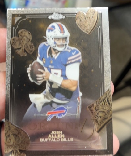2025 Topps Chrome Football Fortune 15 #F15-7 Josh Allen — front