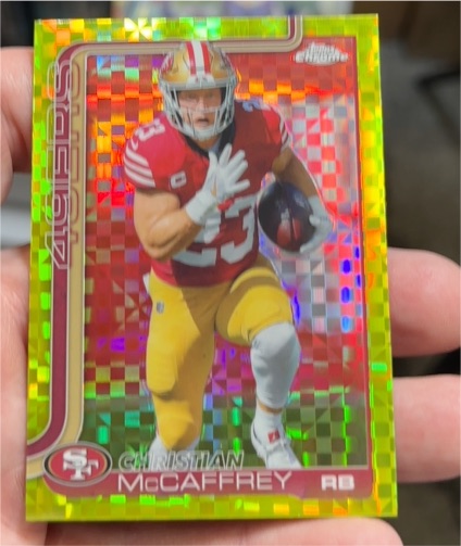2025 Topps Chrome #263 Christian McCaffrey — front