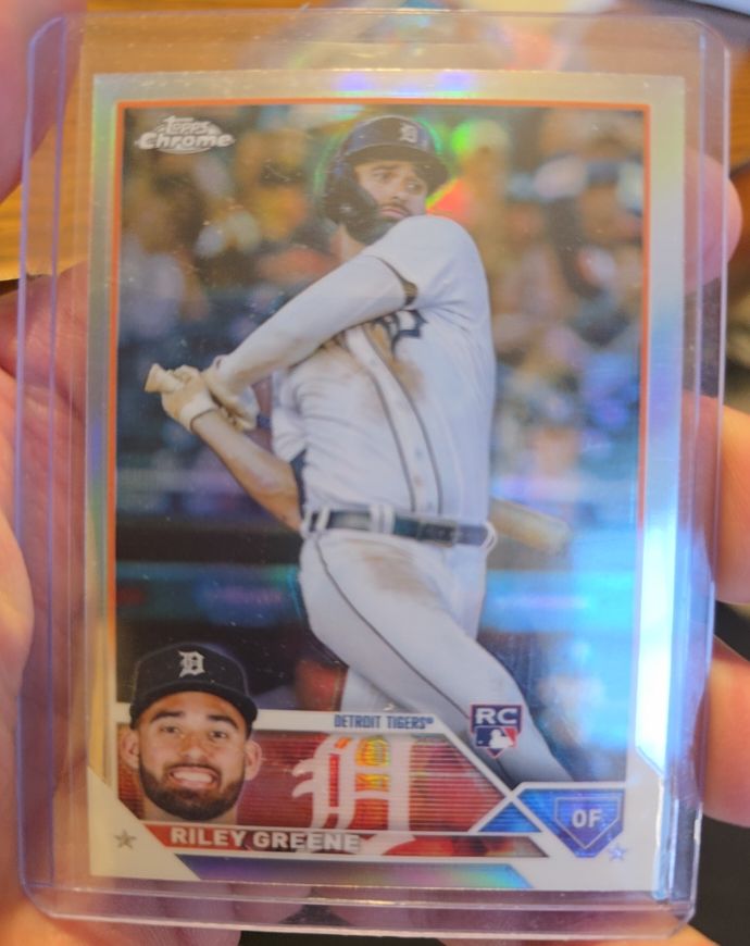 2023 Topps Chrome #182 Riley Greene — front