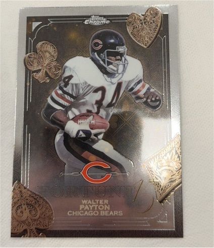 2025 Topps Chrome Fortune 15 #F15-34 Walter Payton — front