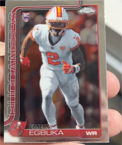 2025 Topps Chrome #312 Emeka Egbuka — front