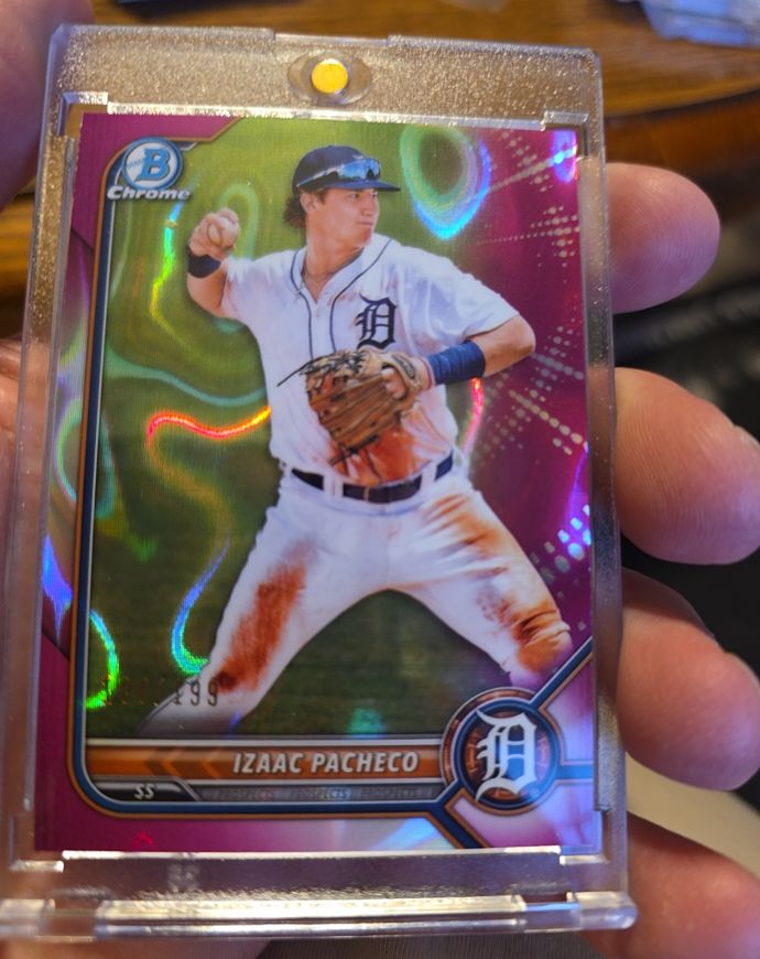2022 Bowman Chrome #BCP-106 Izaac Pacheco — front