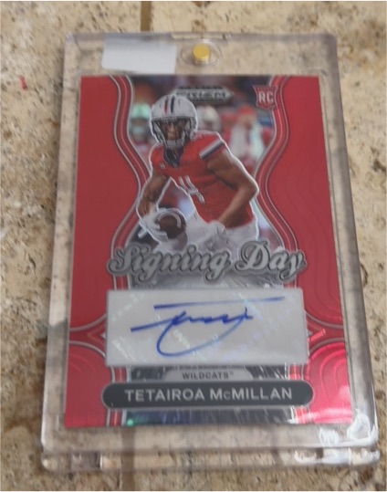 2025 Panini Prizm Draft Picks Signing Day #SD-TMN Tetairoa McMillan — front