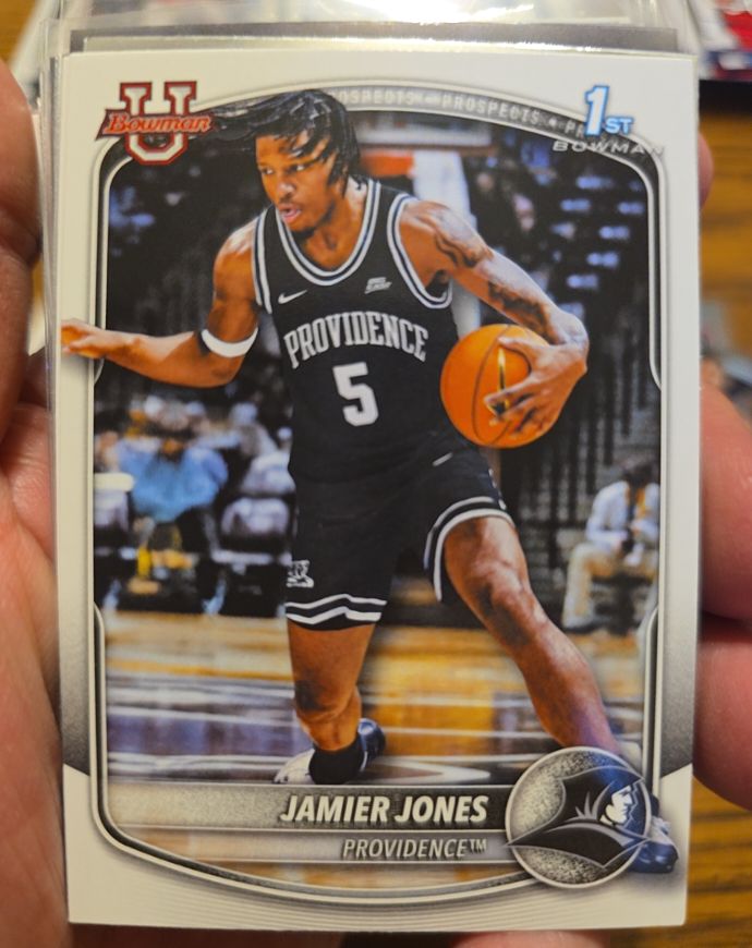 2025-26 Bowman Basketball Prospects #BPP-59 Jamier Jones — front