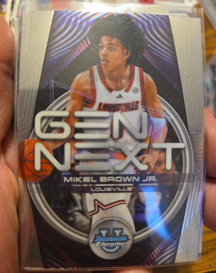 2025-26 Bowman Chrome Gen Next #GN-11 Mikel Brown Jr. — front
