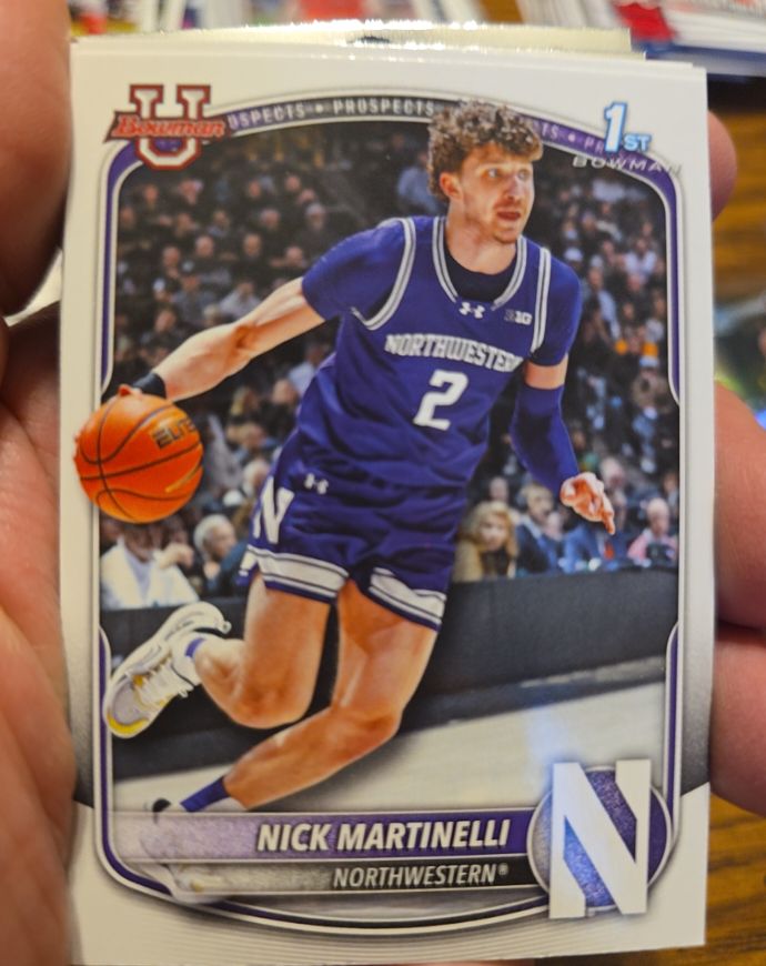 2025-26 Bowman Basketball #BPP-62 Nick Martinelli — front