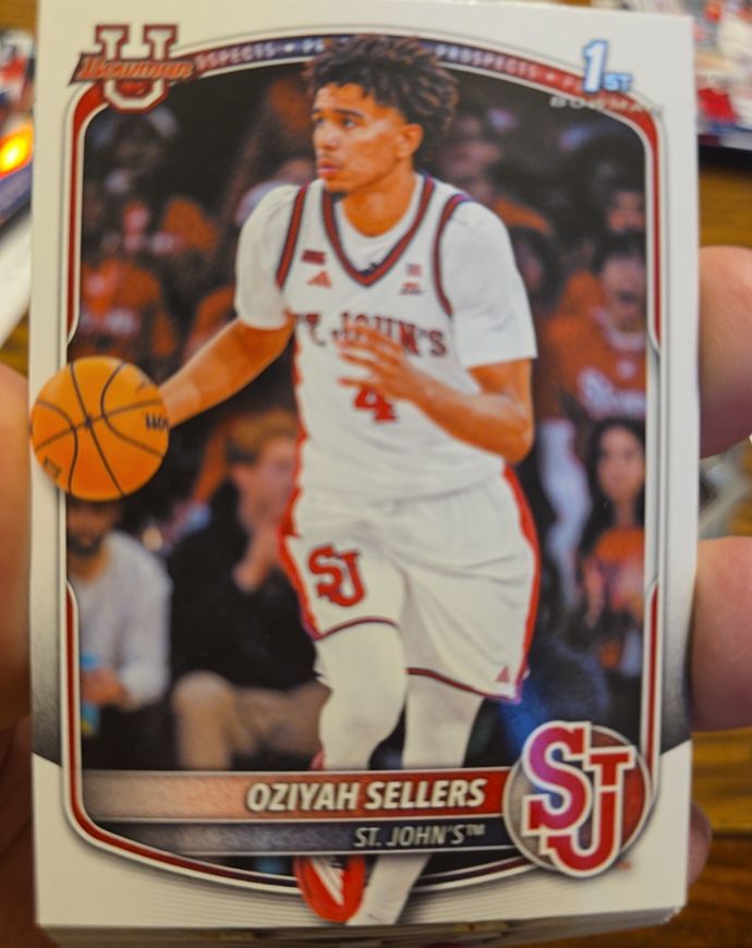 2025 Bowman University Prospects #BPP-87 Oziyah Sellers — front