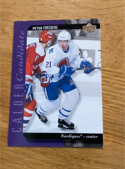 1994-95 Upper Deck #528 Peter Forsberg — front