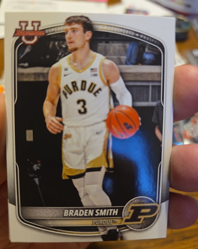 2025-26 Bowman Basketball Prospects 1st Bowman #BPP-94 Braden Smith — front