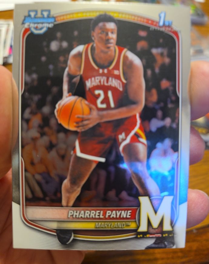 2025 Topps Bowman Chrome 1st Bowman #BCP-64 Pharrel Payne — front