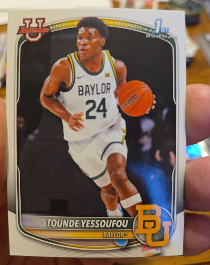 2025 Bowman Basketball Prospects 1st Bowman #BPP-11 Tounde Yessoufou — front